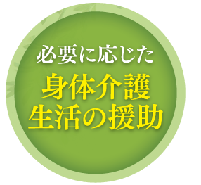 必要に応じた身体介護生活の援助